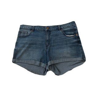Rewash Shorts Women's 11/30 Blue Denim Mini Cut Off Shorts Size (34x3.5)